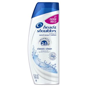 Head and Shoulders Advanced 2 in 1 Classic Clean dandruff shampoo 23.7 fl oz bottle