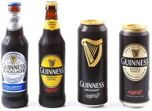 Guinness Beer bottles and cans 330ml 500ml 24-pack premium Irish beer